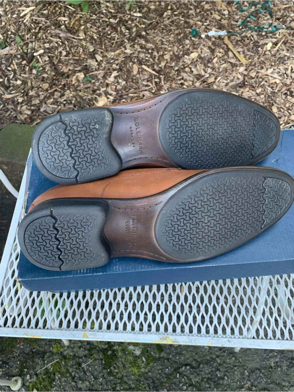 Cole Haan Men's Size 11.5 D Modern Essential Plain Toe Oxford Shoes British Tan